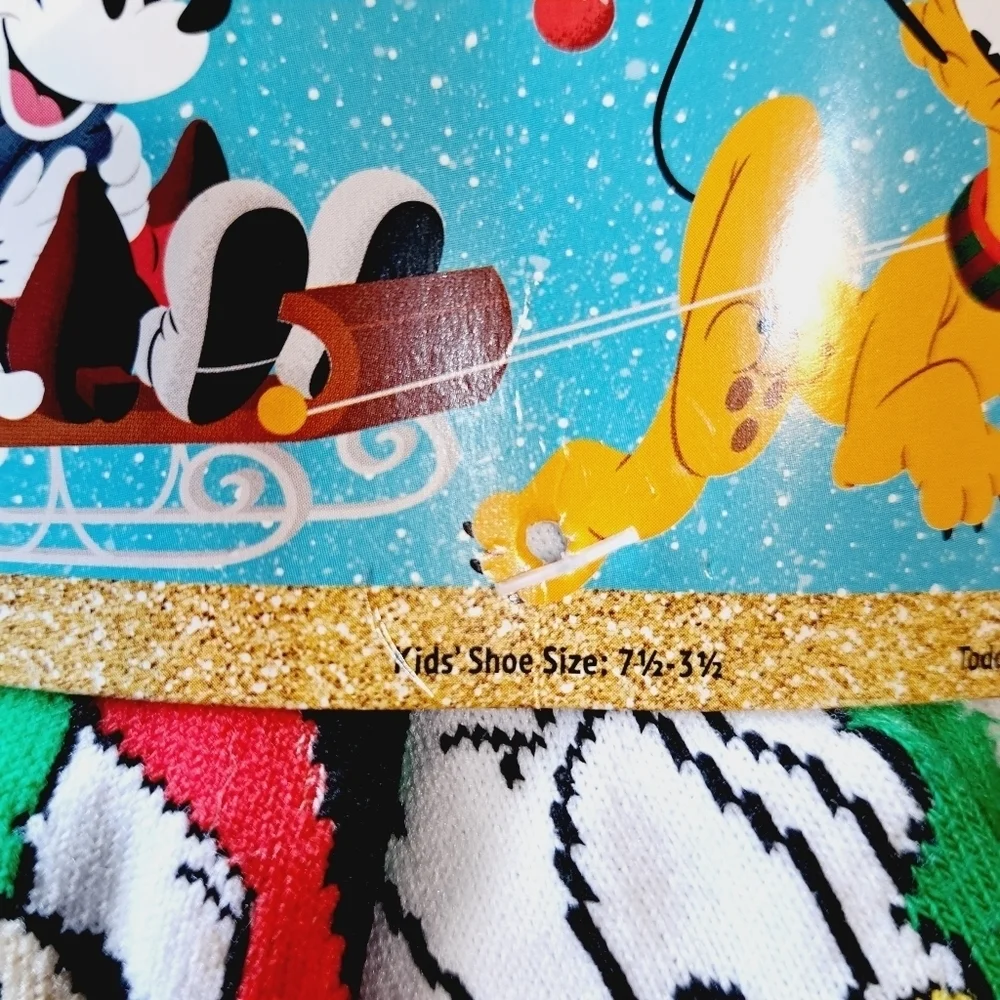 Disney Family Fun Festive Character‎ 4 Pair Holiday Socks